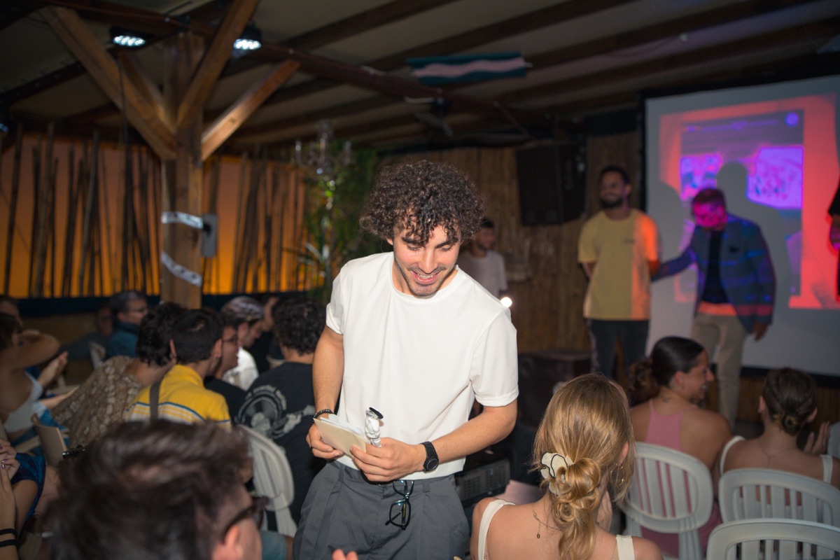 Momento di interazione con il pubblico